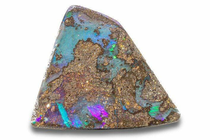 Flasy Boulder Opal Cabochon - Queensland, Australia #280279